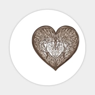 Elegant Tribal Heart Design No. 700 Magnet